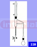 Clevenger Apparatus for determination of volatile oil heavier than water comprising of 1000ml flask, Oil seperatory tube and condencer.